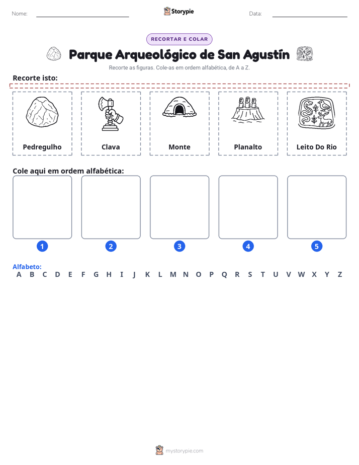 Recortar & Colar Alfabeto