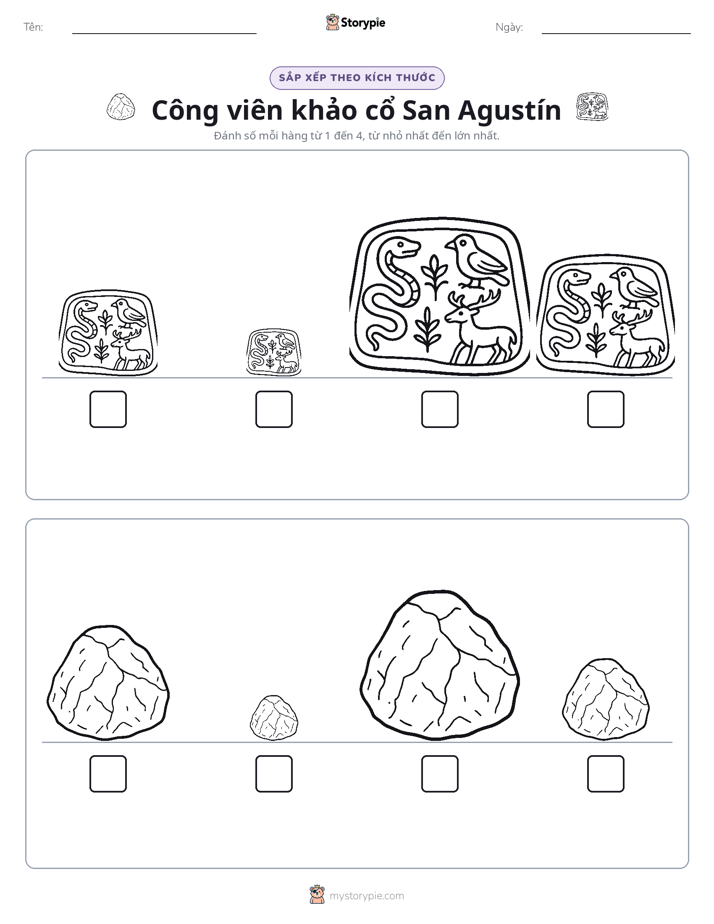 Thứ Tự Kích Thước