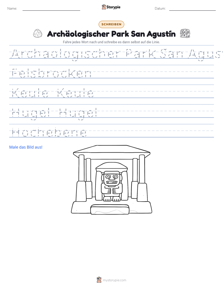 Schreibübung