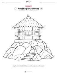 Nationalpark Tayrona druckbare Arbeitsblatt Vorschau