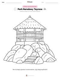 Podgląd drukowalnego arkusza ćwiczeń Park Narodowy Tayrona