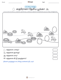 தைரோனா தேசிய பூங்கா அச்சிடக்கூடிய வேலைப்பதிவின் முன்னோட்டம்
