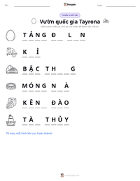 Xem trước tài liệu in sẵn Vườn quốc gia Tayrona