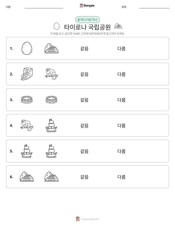 같은 것 또는 다른 것
