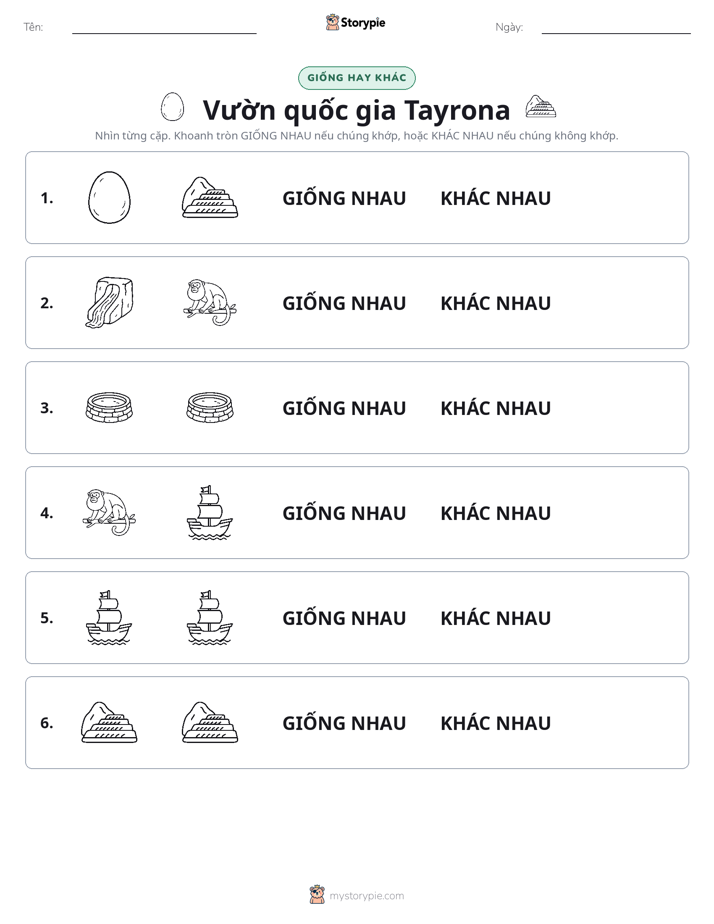 Giống Hay Khác