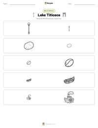 Lake Titicaca printable worksheet preview