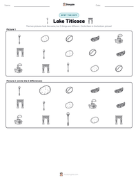 Lake Titicaca printable worksheet preview