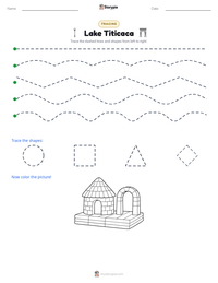 Lake Titicaca printable worksheet preview