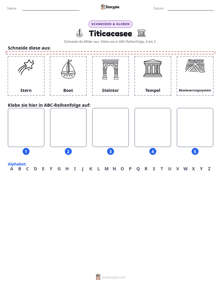 Schneiden & Einfügen Alphabet