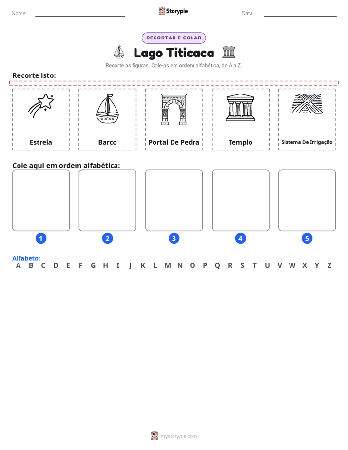 Recortar & Colar Alfabeto