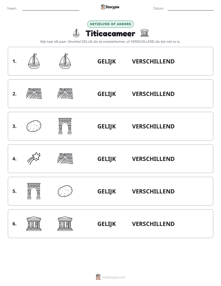 Zelfde of Verschillend