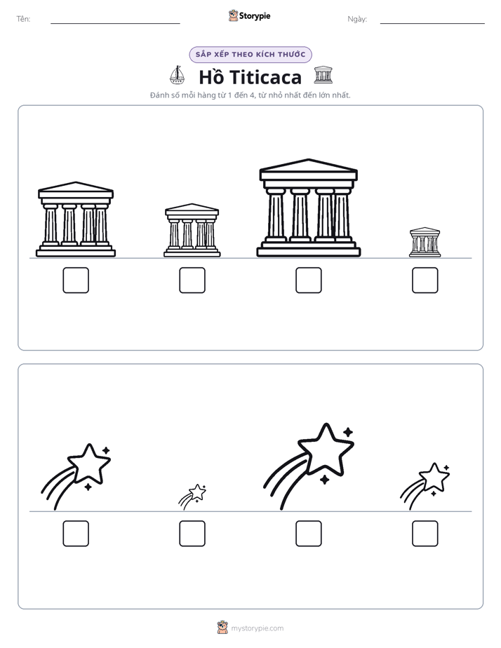 Thứ Tự Kích Thước
