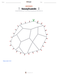 Sacsayhuamán printable worksheet preview