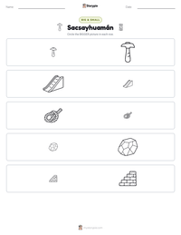 Sacsayhuamán printable worksheet preview