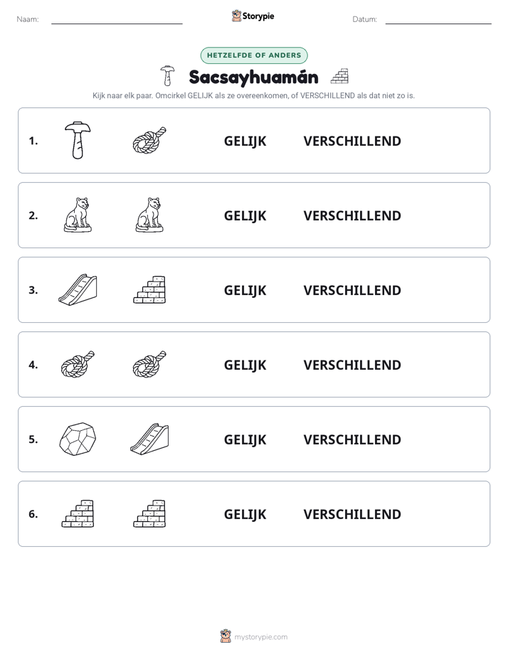 Zelfde of Verschillend