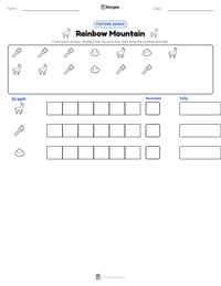 Rainbow Mountain printable worksheet preview