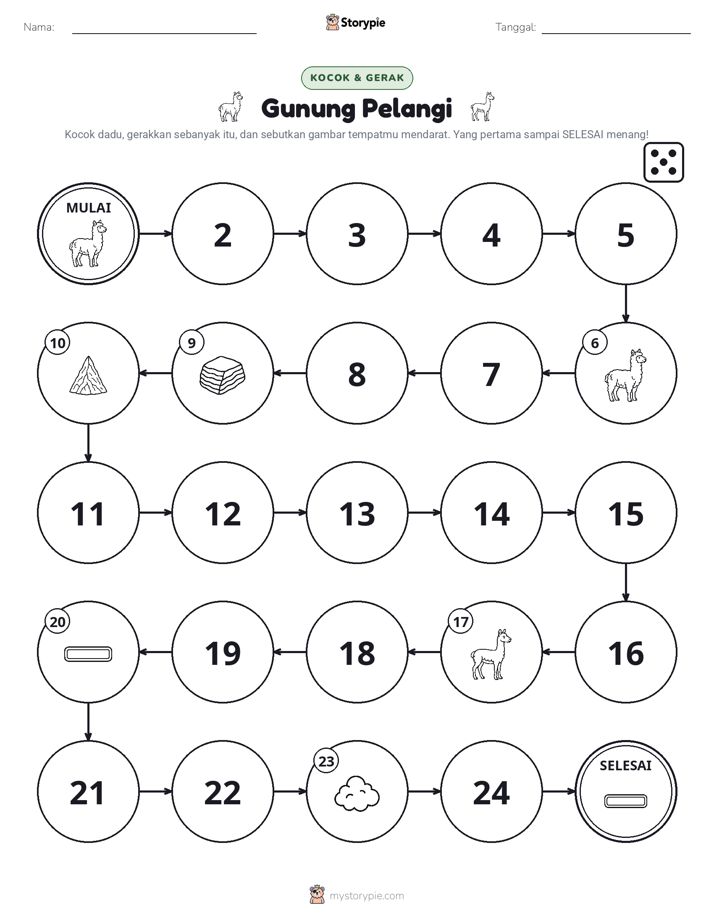 Permainan Gulung & Pindah