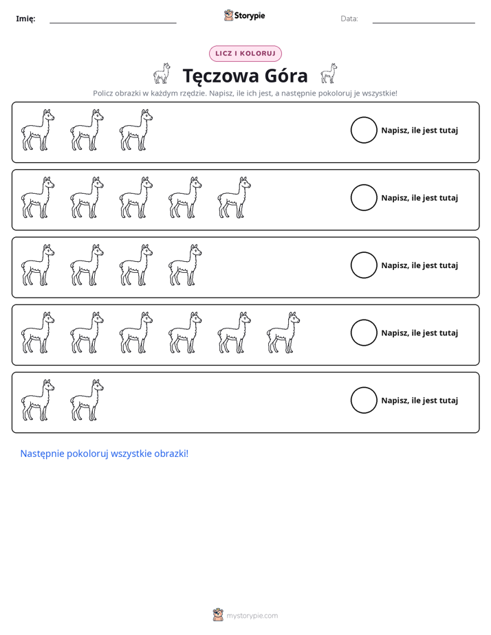 Liczenie i Kolorowanie