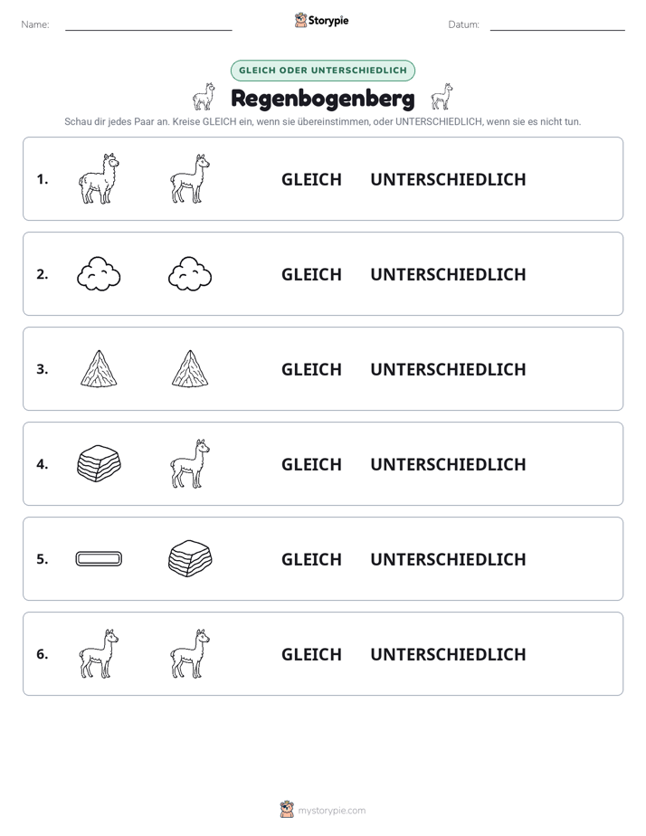 Gleich oder Anders