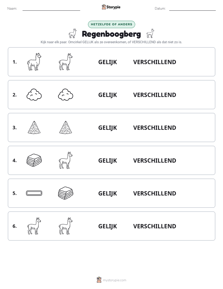 Zelfde of Verschillend