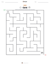 Caral printable worksheet preview