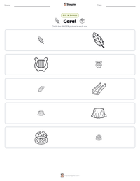 Caral printable worksheet preview