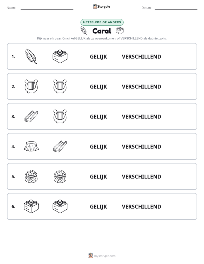 Zelfde of Verschillend