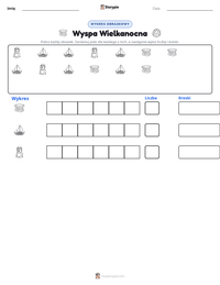 Podgląd drukowalnego arkusza ćwiczeń Wyspa Wielkanocna