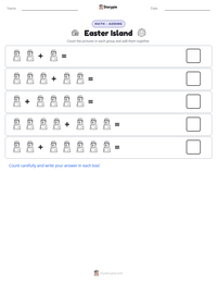 Easter Island printable worksheet preview