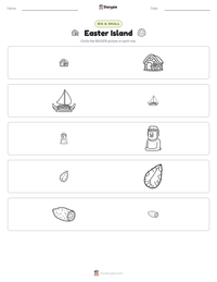 Easter Island printable worksheet preview