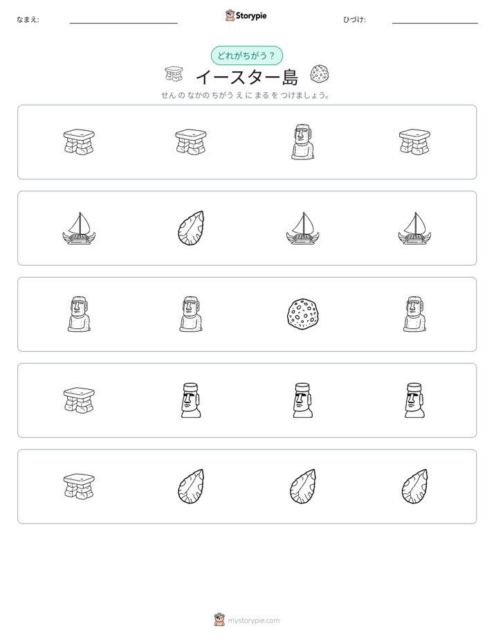 異なるものを見つけよう