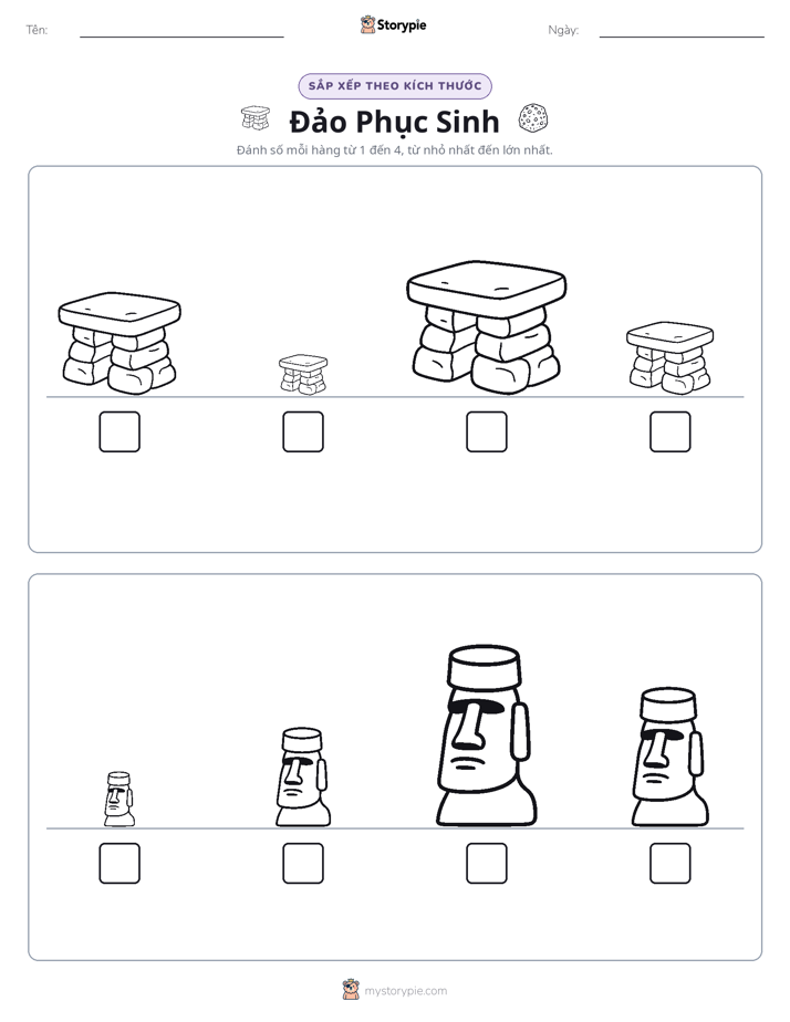 Thứ Tự Kích Thước