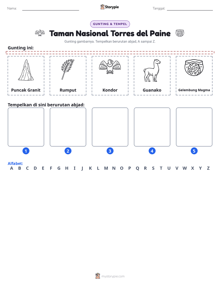 Potong & Tempel Huruf