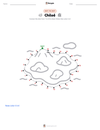 Chiloé printable worksheet preview