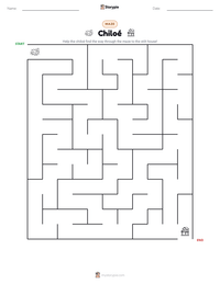 Chiloé printable worksheet preview