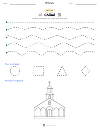 Chiloé printable worksheet preview