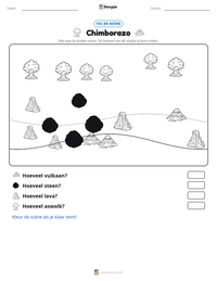 Chimborazo afdrukbare werkblad voorbeeld