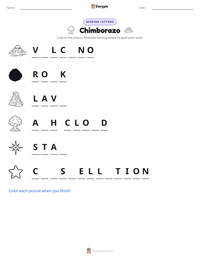 Chimborazo printable worksheet preview