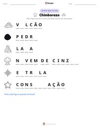 Prévia da folha de atividades imprimível Chimborazo