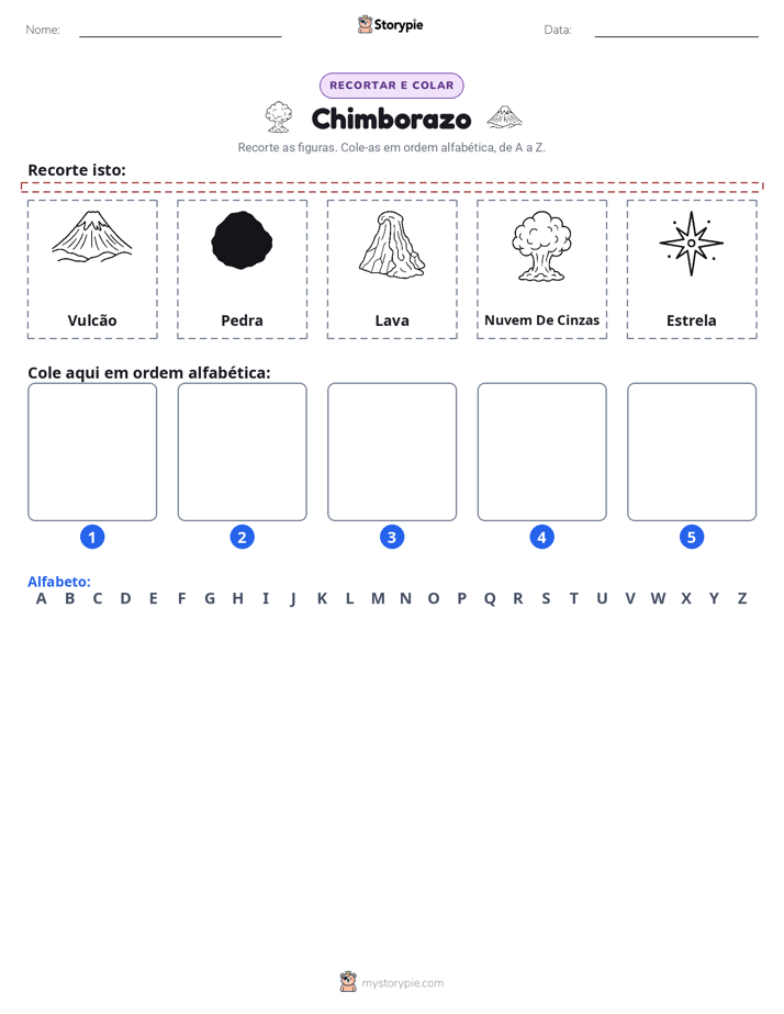 Recortar & Colar Alfabeto