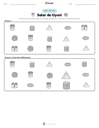 Salar de Uyuni printable worksheet preview
