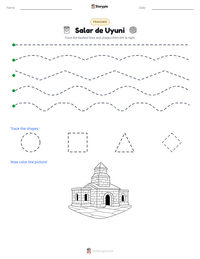 Salar de Uyuni printable worksheet preview
