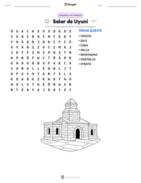 Anteprima della scheda stampabile di Salar de Uyuni