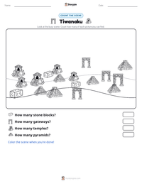 Tiwanaku printable worksheet preview