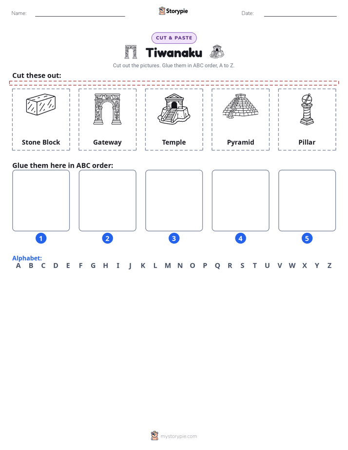 Cut & Paste Alphabet