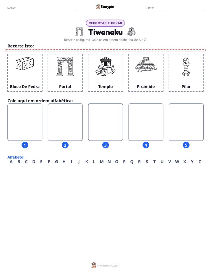 Recortar & Colar Alfabeto