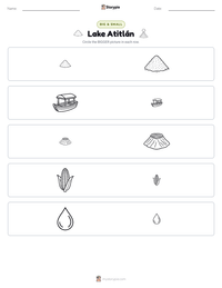 Lake Atitlán printable worksheet preview