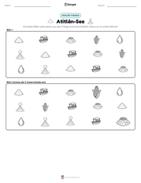 Atitlán-See druckbare Arbeitsblatt Vorschau