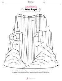 Aperçu de la feuille de travail imprimable Salto Ángel