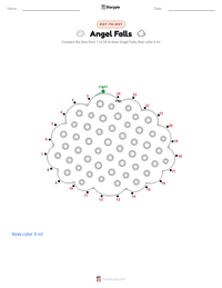 Angel Falls printable worksheet preview